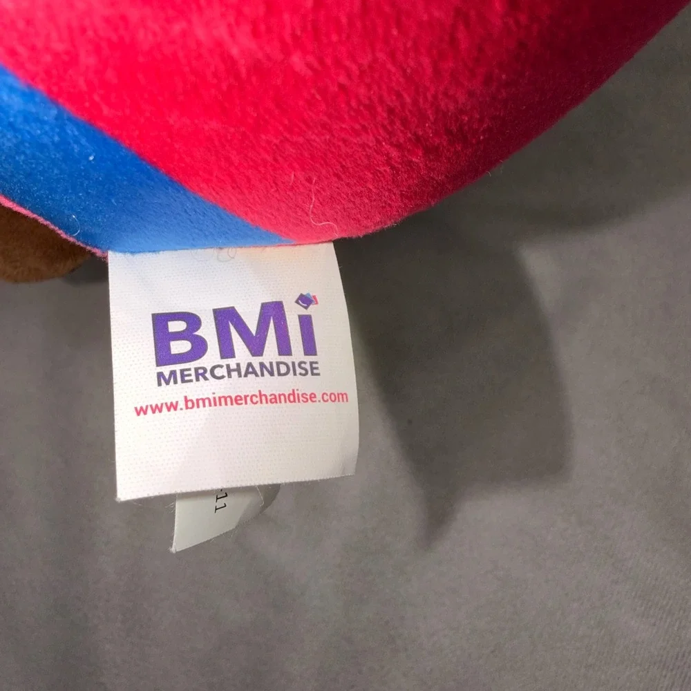 BMI Merchandise Brain Freeze Slushie‎ Plush Pink Blue Swirl Stuffed Toy 11in